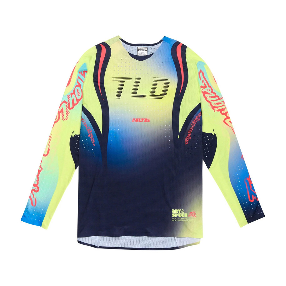 Maillot TROY LEE DESIGNS SE Ultra - Drip Glo Yellow/Dark Navy