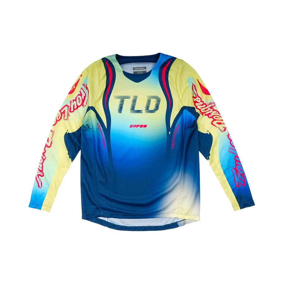 Maillot enfant TROY LEE DESIGNS GP Pro - Drip Glo Yellow/Dark Navy