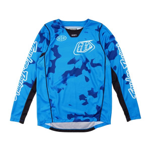 Maillot enfant TROY LEE DESIGNS GP Pro - Blotted Bright Blue