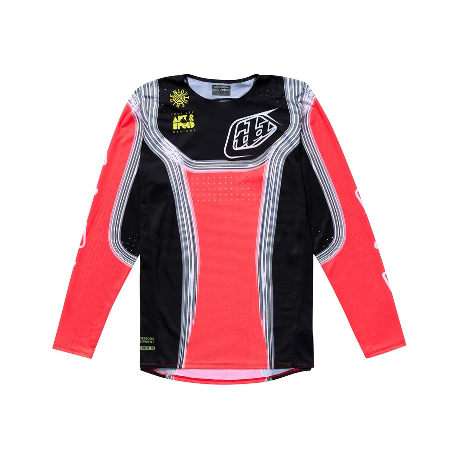 Maillot TROY LEE DESIGNS SE Pro Stripes - Infra Red/noir
