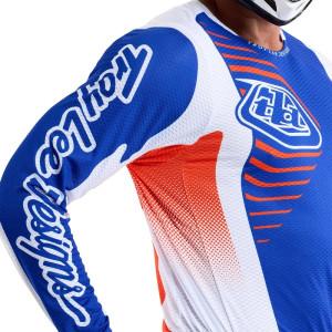 Maillot TROY LEE DESIGNS GP Pro Air - Ripple Blue/Orange