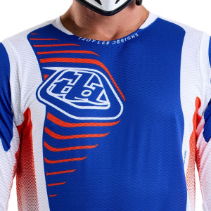 Maillot TROY LEE DESIGNS GP Pro Air - Ripple Blue/Orange