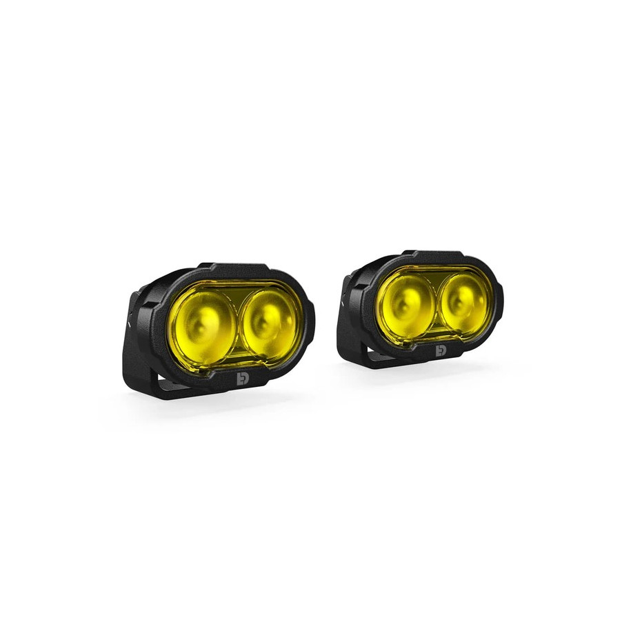 Kit d'éclairage universel DL2 lentille jaune avec câblage standard
