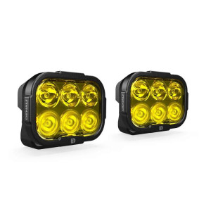 Kit d'éclairage universel DL6 lentille jaune avec câblage standard