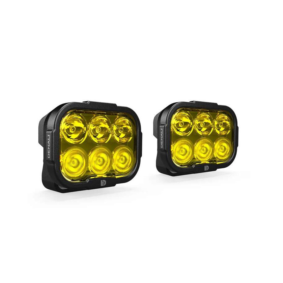 Kit d'éclairage universel DL6 lentille jaune avec câblage standard