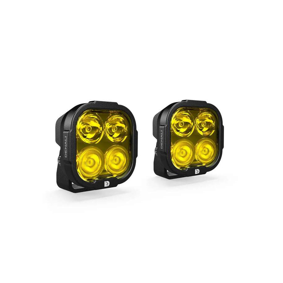 Kit d'éclairage universel DL4 lentille jaune avec câblage standard