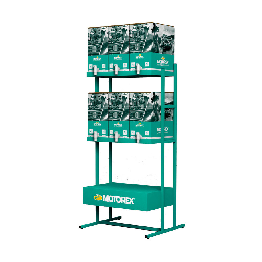 Présentoir MOTOREX Bag-In-Box