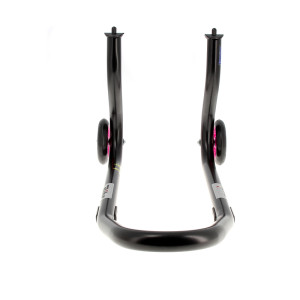 Béquille de stand avant BIHR Home Track fixe noir mat roues rose