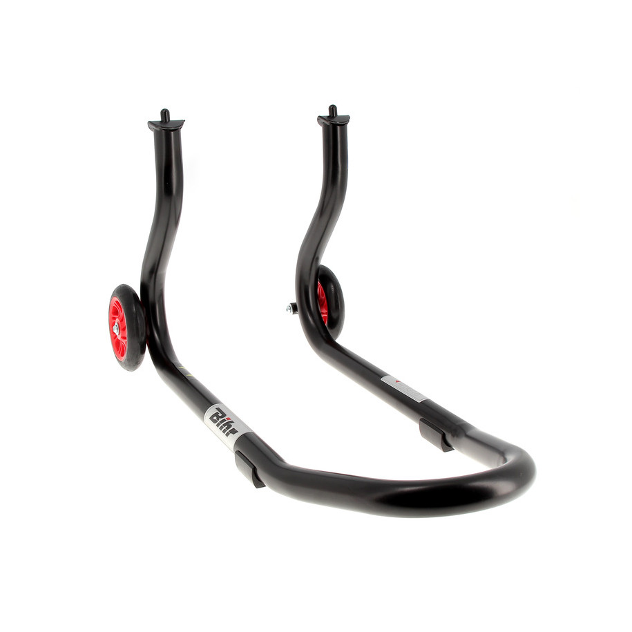 Béquille de stand avant BIHR Home Track fixe noir mat roues rouge