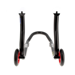 Béquille de stand avant BIHR Home Track fixe noir mat roues rouge