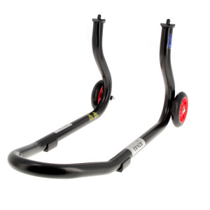 Béquille de stand avant BIHR Home Track fixe noir mat roues rouge