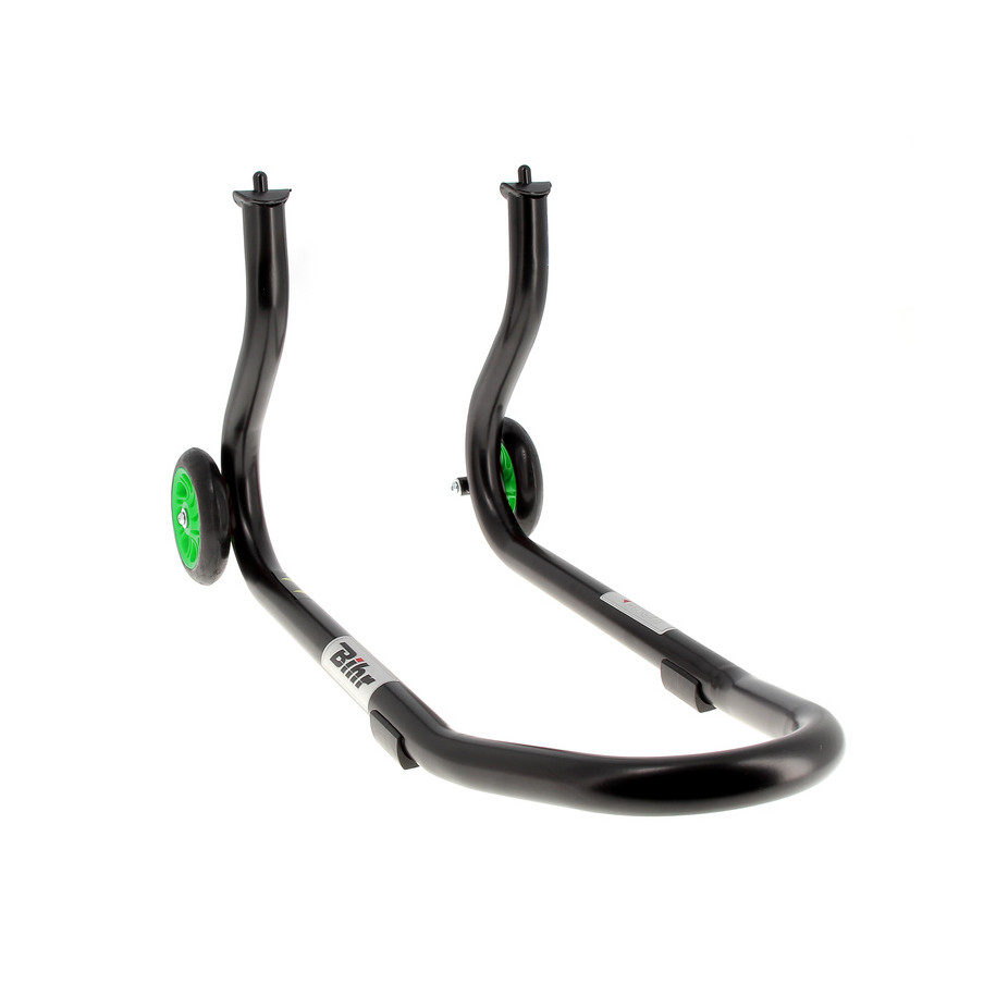 Béquille de stand avant BIHR Home Track fixe noir mat roues vert