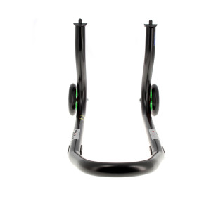 Béquille de stand avant BIHR Home Track fixe noir mat roues vert