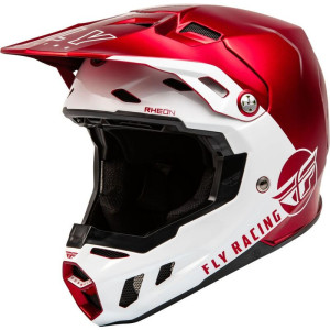 Casque FLY RACING Formula CC Centrum Rouge Metallic/Blanc M 