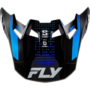 Visière FLY RACING Formula S Carbon Protocol - noir carbone/bleu 