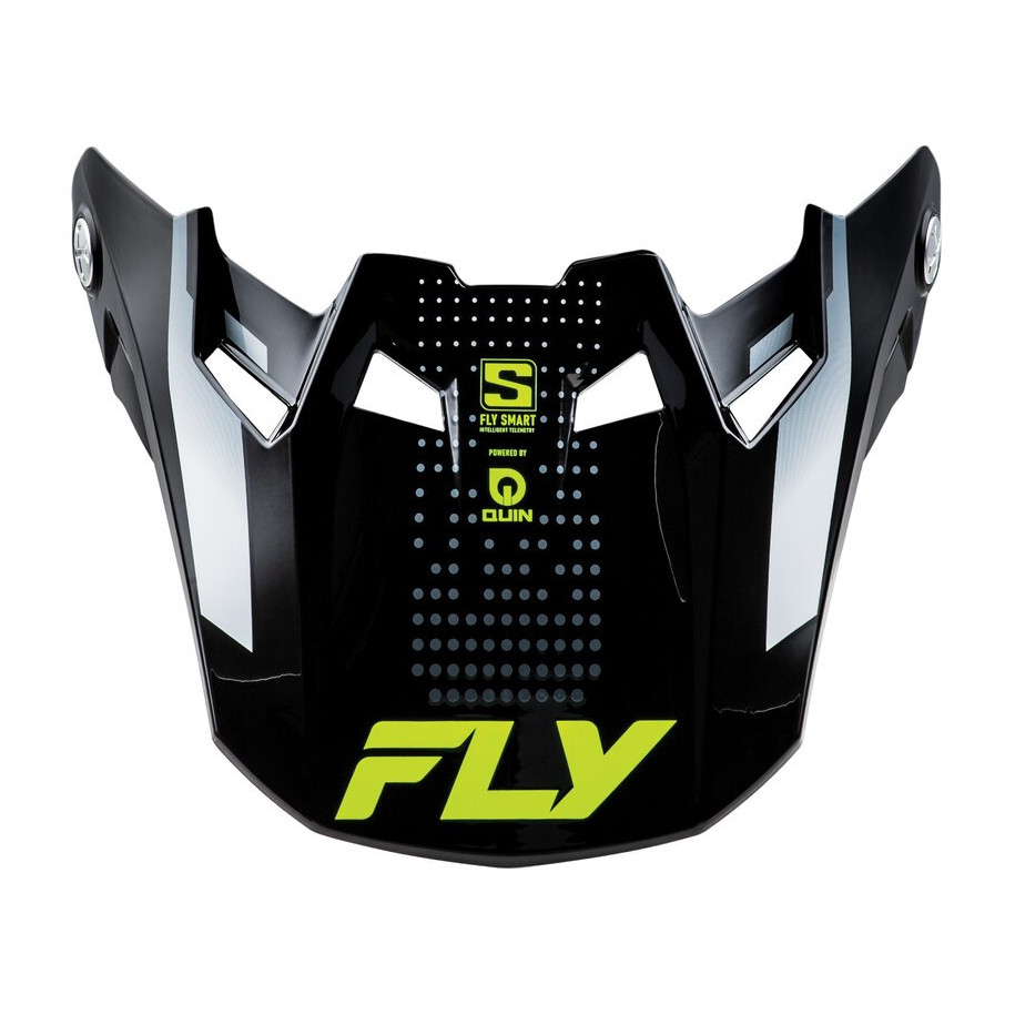 Visière FLY RACING Formula S Carbon Protocol - noir carbone/gris/Hi-Vis 