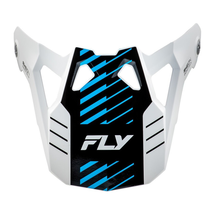 Visière FLY RACING Formula CP Slice - blanc/rouge/cyan 