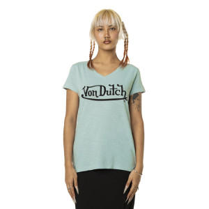 Tee Shirt Femme Von Dutch bleu ciel