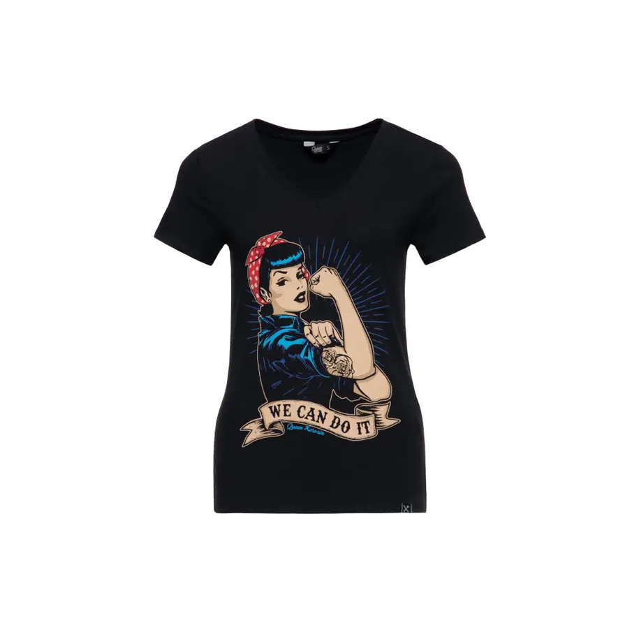 T-shirt à imprimé rétro « We can do it »