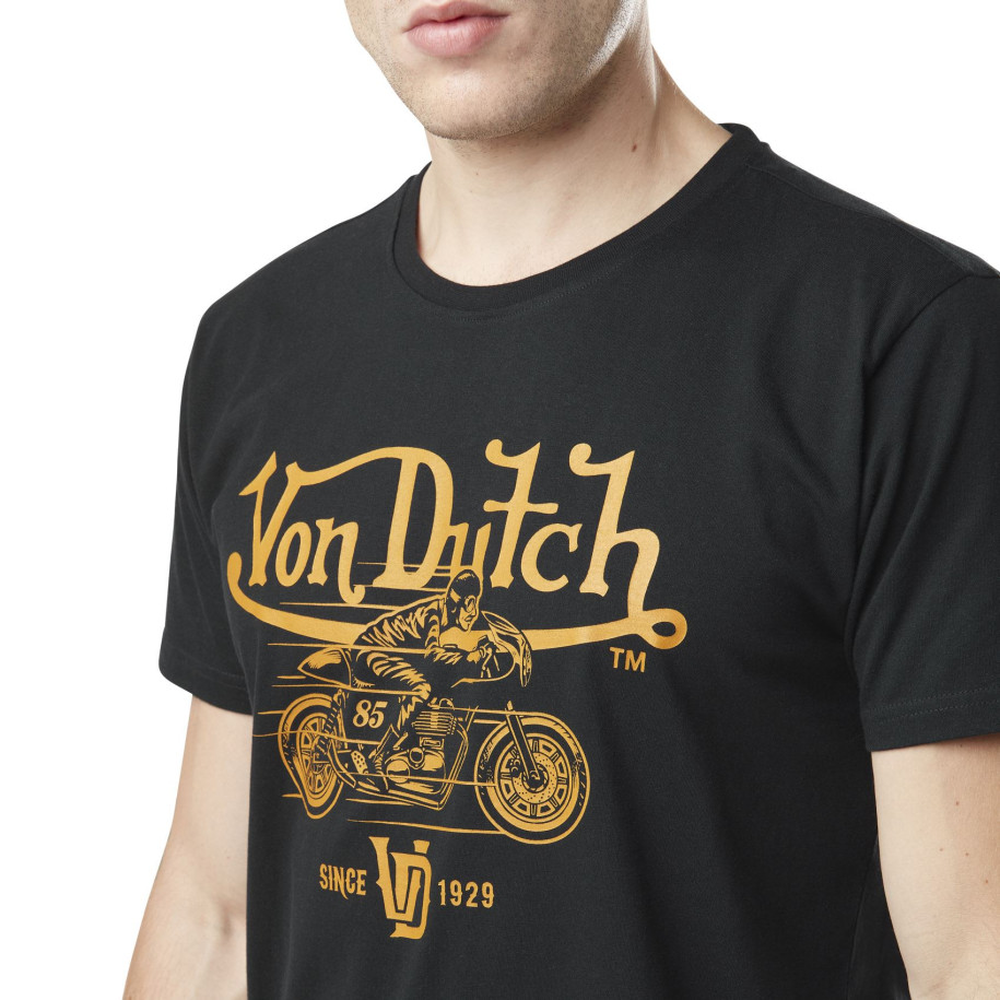 T-SHIRT VON DUTCH Col rond et print