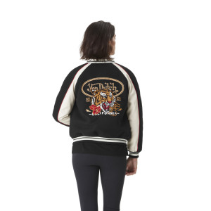 Veste Von dutch Teddy Satin Mi saison Noire RUG | Femme