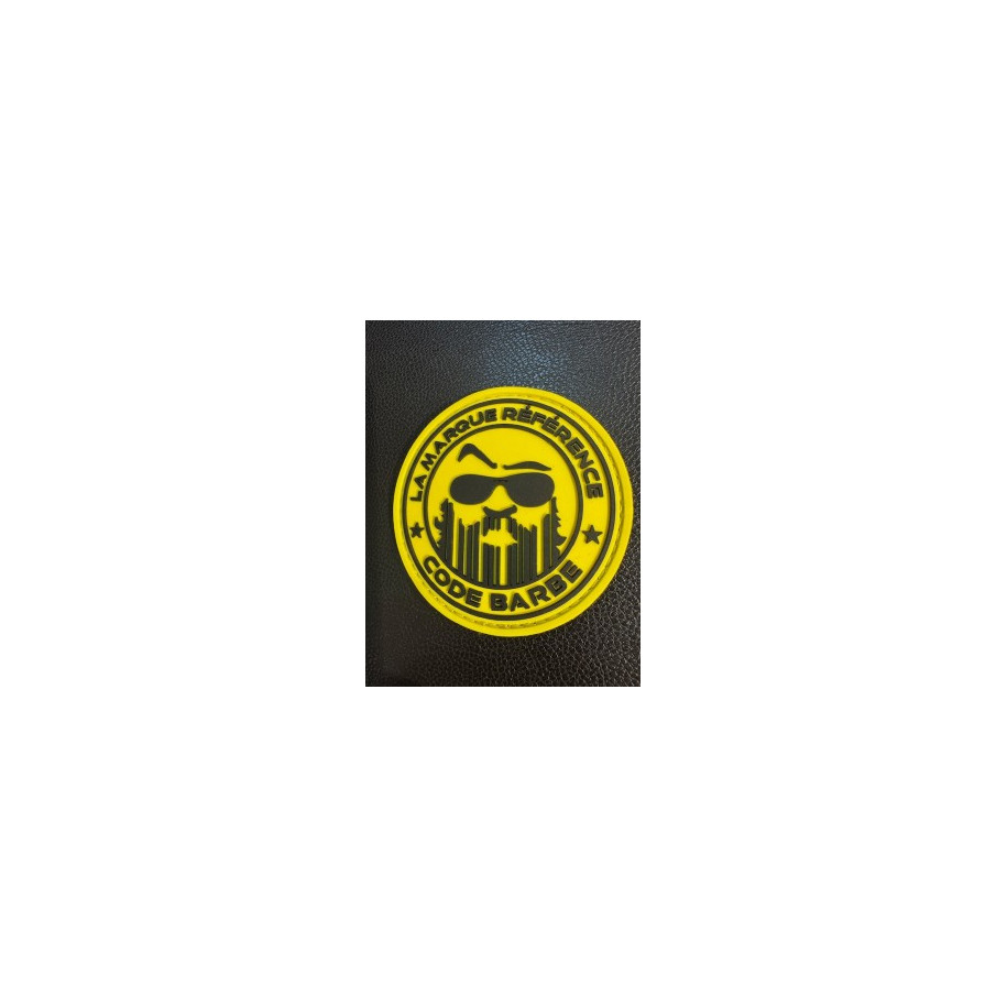 Écusson Interchangeable Code Barbe Jaune : Révélez Votre Style sur Casquette et Bob