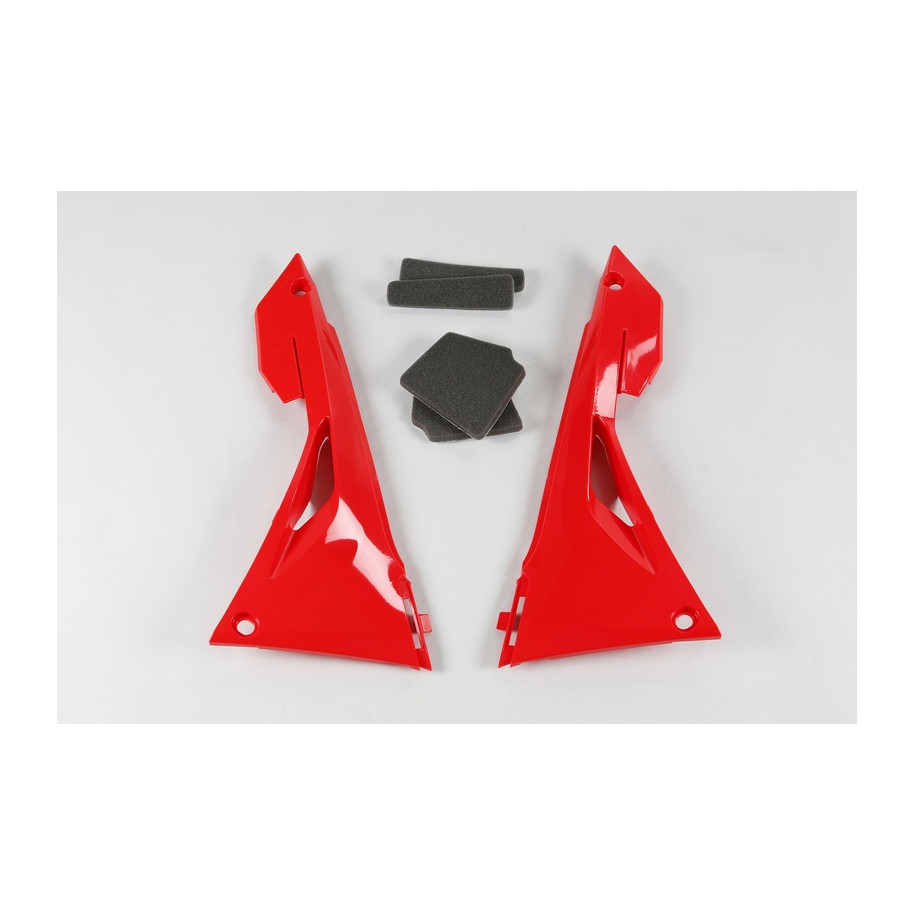 Caches boîte à air UFO rouge Honda CRF250R/450R/RX