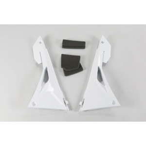 Caches boîte à air UFO blanc Honda CRF250R/450R/RX