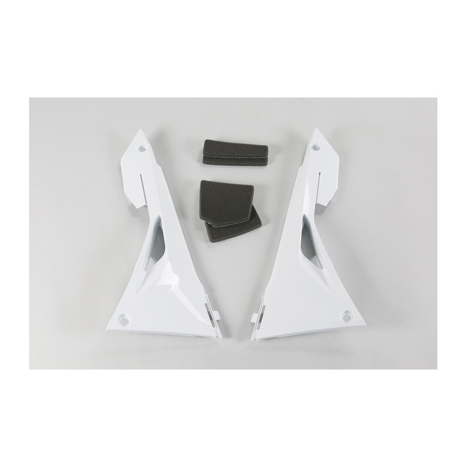 Caches boîte à air UFO blanc Honda CRF250R/450R/RX
