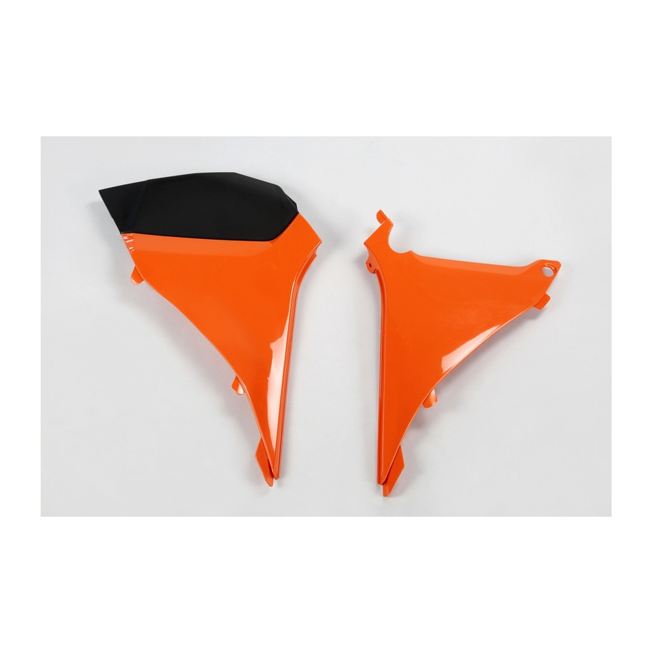 Caches boîte à air UFO orange KTM