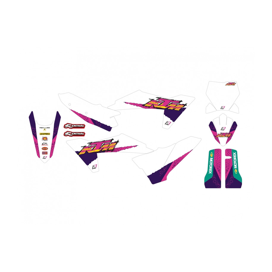 Kit déco BLACKBIRD Retro - KTM SX/SX-F