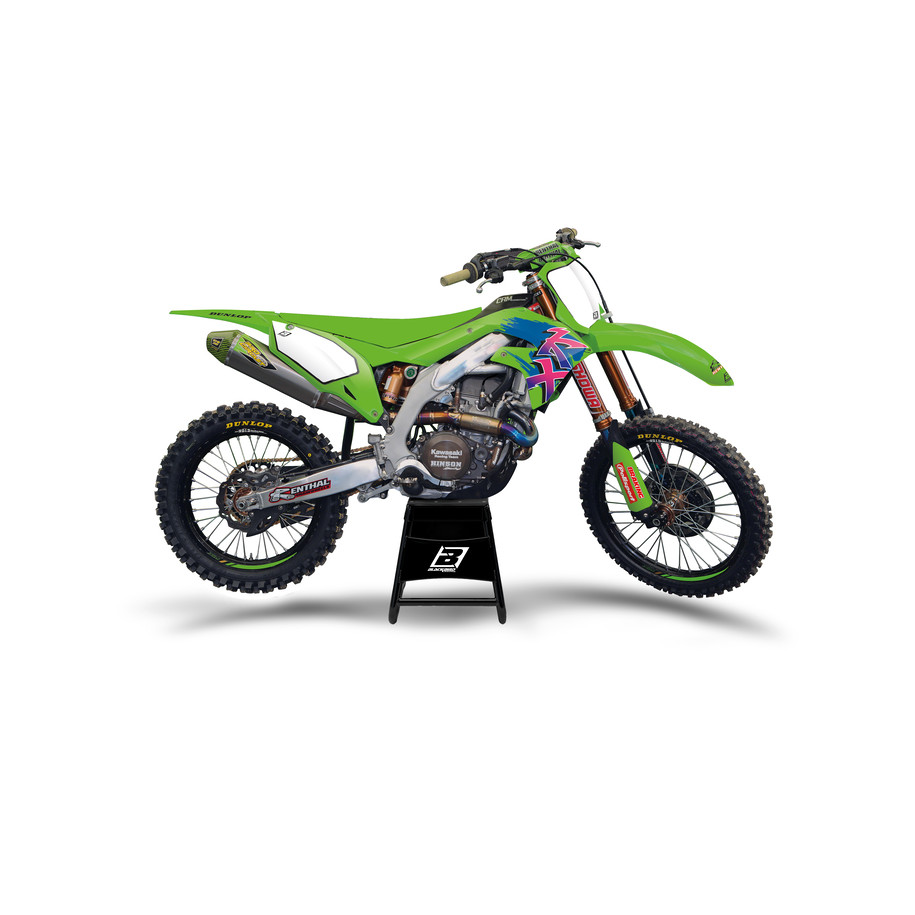 Kit déco BLACKBIRD Retro - Kawasaki KX125/250