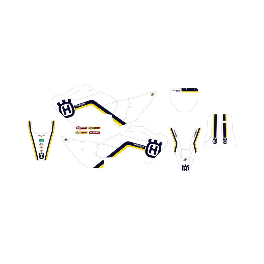 Kit déco BLACKBIRD Retro - Husqvarna FC/TC