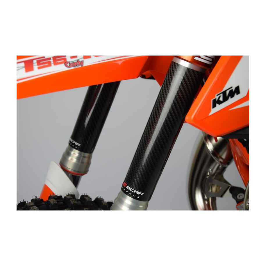 Protections de fourche SCAR carbone 220X45mm