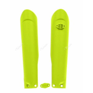 Protections de fourche RACETECH - jaune fluo