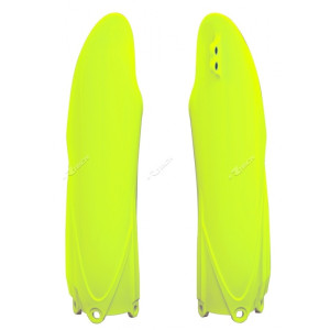 Protections de fourche RACETECH - jaune fluo