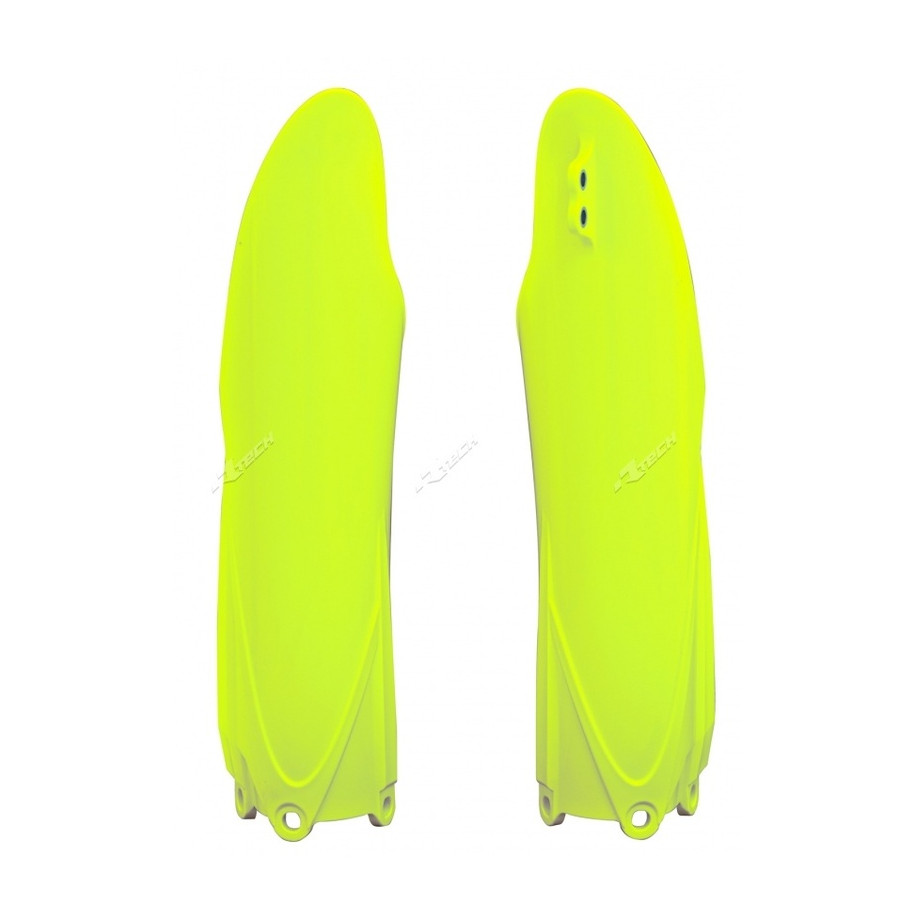 Protections de fourche RACETECH - jaune fluo