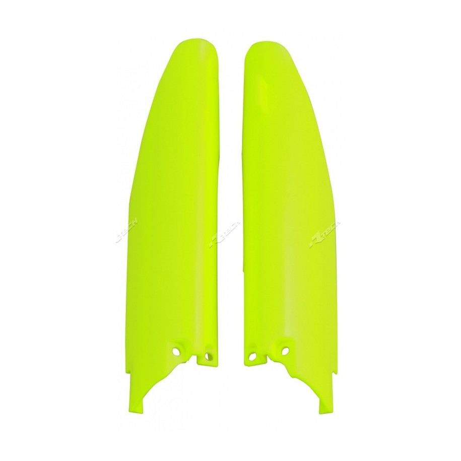 Protections de fourche RACETECH - jaune fluo