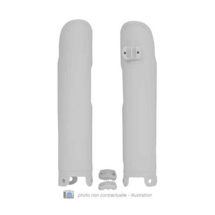 Protections de fourche RACETECH - blanc