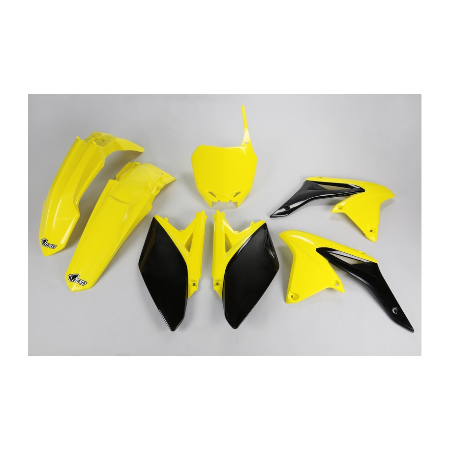 Kit plastique UFO couleur origine jaune/noir Suzuki RM-Z250