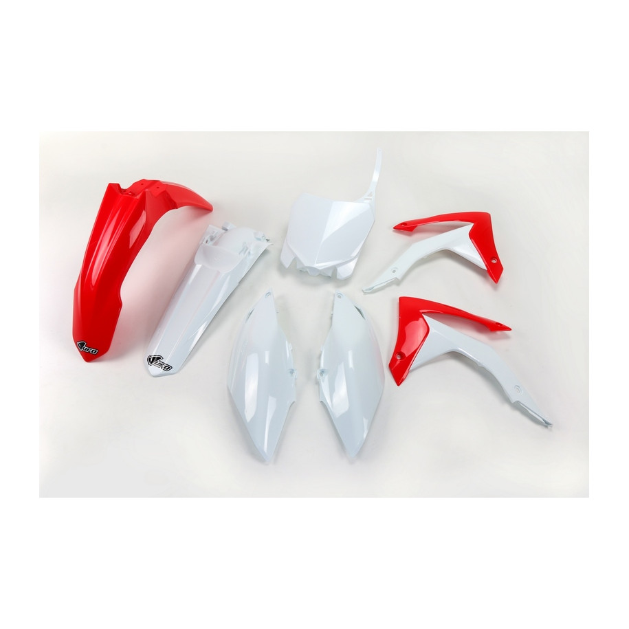 Kit plastique UFO couleur origine rouge/blanc Honda CRF250R/450R