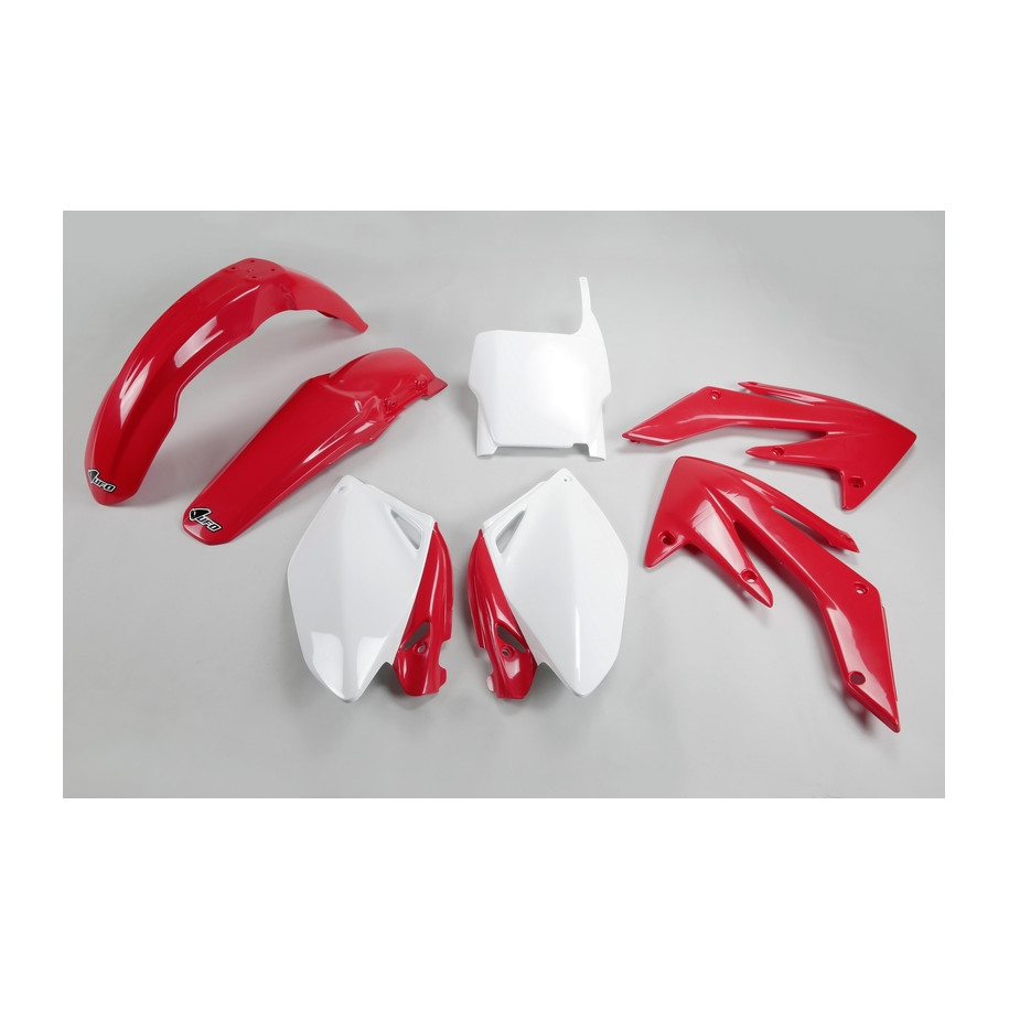 Kit plastique UFO couleur origine rouge/blanc Honda CRF250R