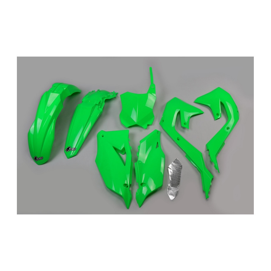 Kit plastiques UFO vert fluo Kawasaki KX450