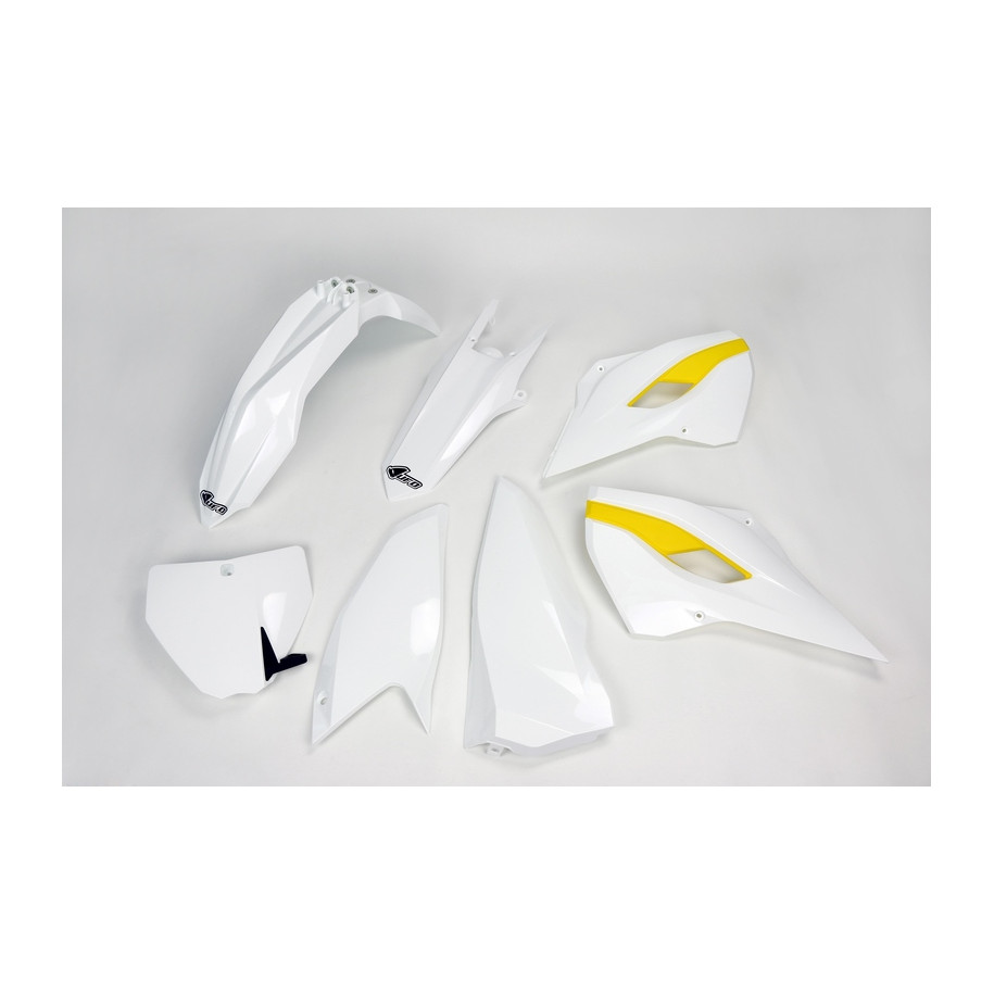 Kit plastique UFO couleur origine (2015) blanc/jaune Husqvarna