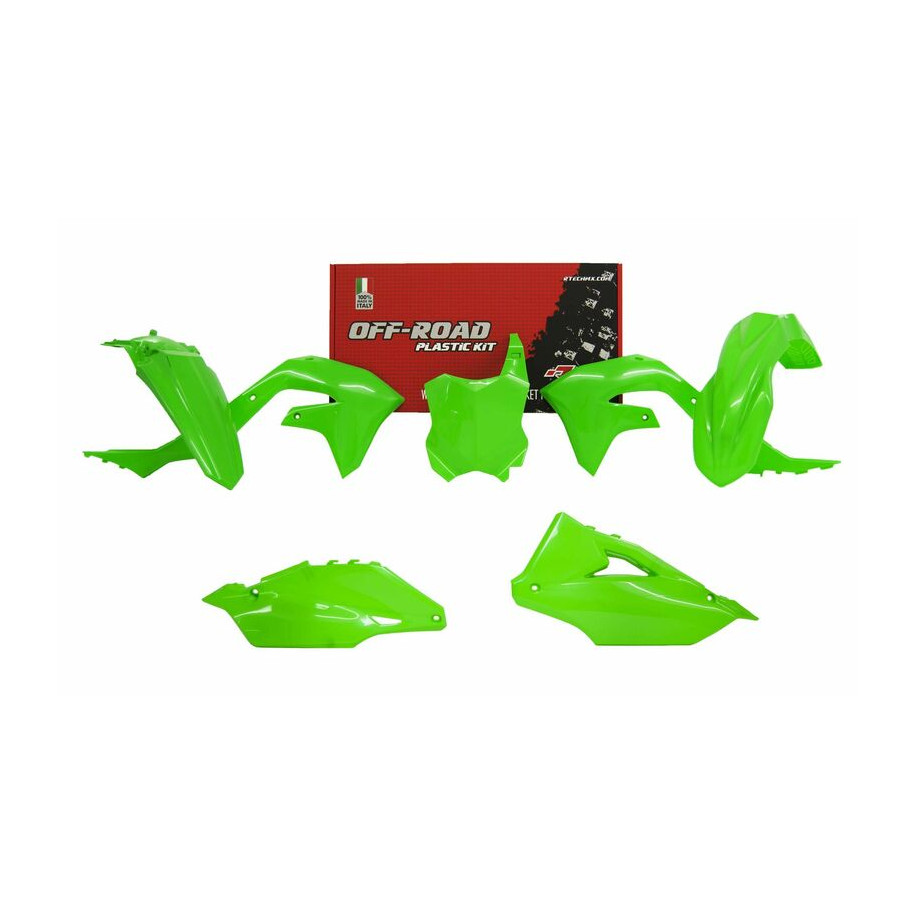 Kit plastique RACETECH vert fluo Kawasaki KX450F