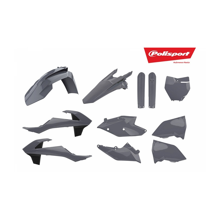 Kit plastiques POLISPORT gris nardo KTM SX/SX-F