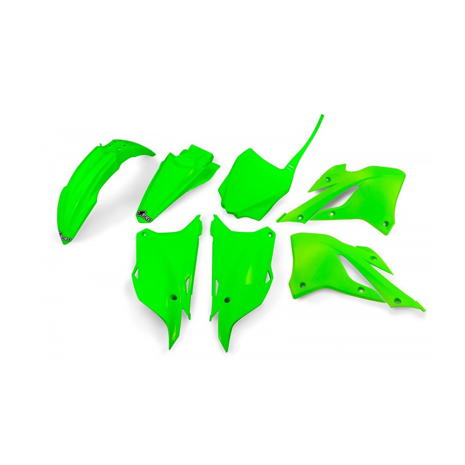 Kit plastiques UFO - vert fluo Kawasaki KX85