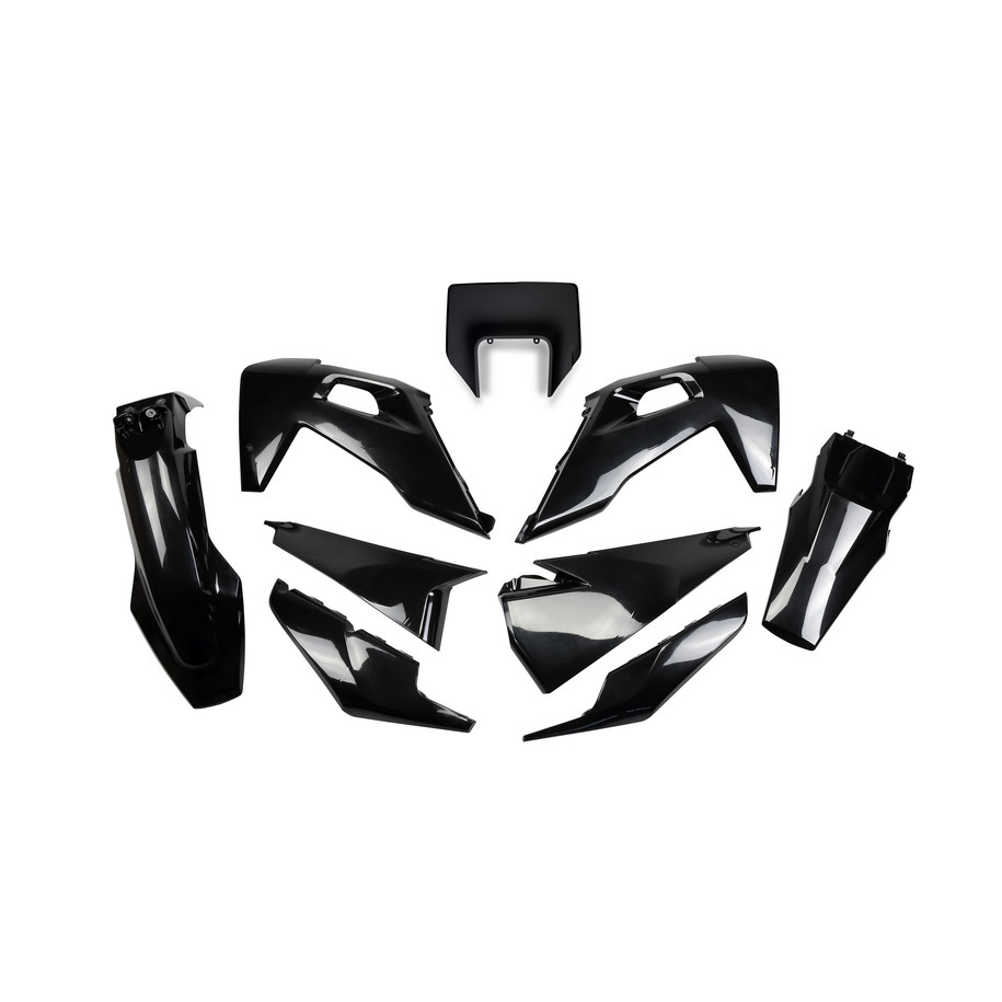 Kit plastiques UFO noir Husqvarna FE/TE