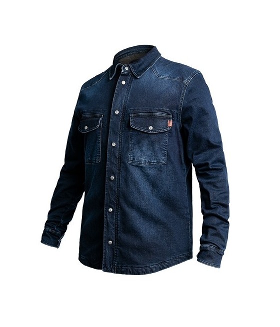 Chemise Motoshirt Jean Bleu Foncé  foncé John Doe