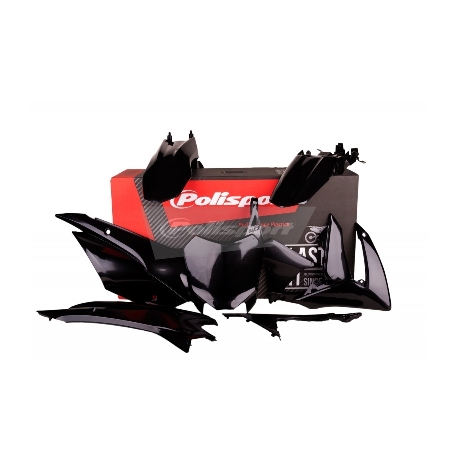 Kit plastique POLISPORT noir Honda CRF110F